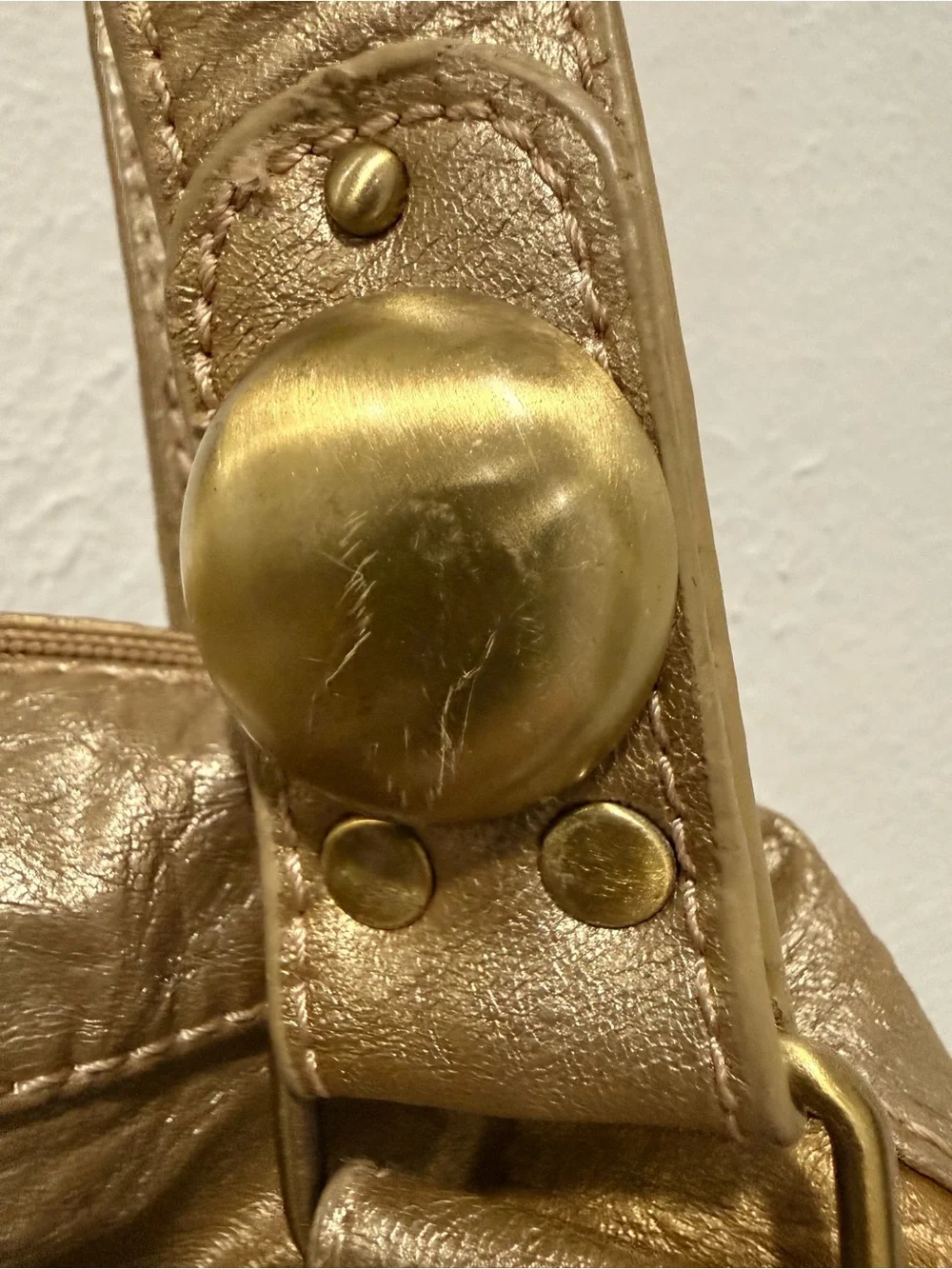 Big Buddha Metallic Gold Ombré Women's Tote Shoulder Bag